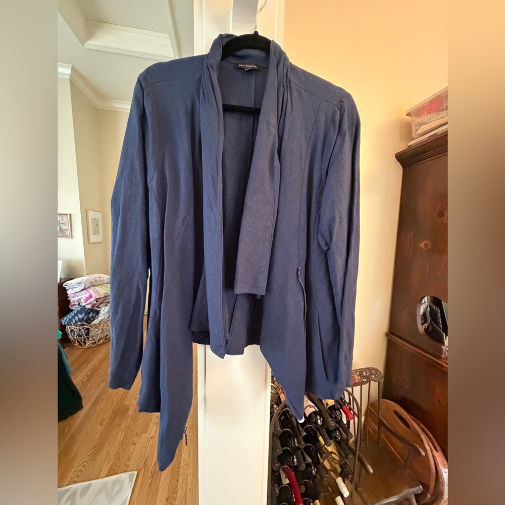 H by Halston Navy Open Front Cardigan